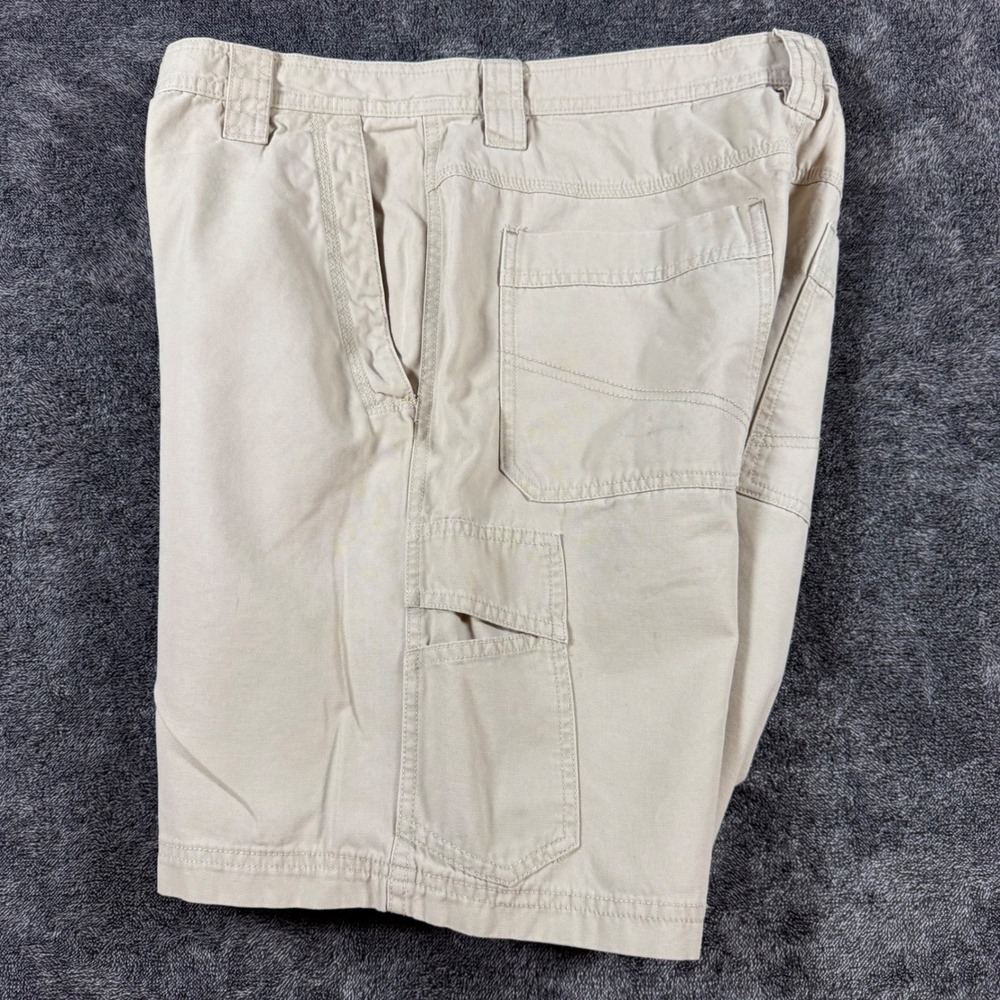 Columbia Mens 34w 9L Omni-Shield Cotton Canvas Cargo Shorts Tan Khaki 1192 - Picture 7 of 8